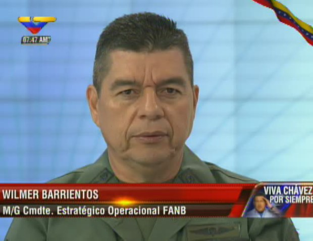 el comandante del Comando EstratÃ©gico Operacional (CEO) de la FANB, Wilmer Barrientos